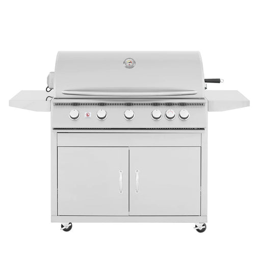 Summerset Sizzler 40" 5 Burner Free Standing Gas Grill With Rear Infrared Burner