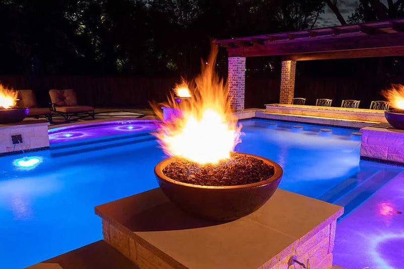 The Outdoor Plus Sedona 48" Powder Coated Steel Round Fire Bowl