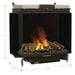 Faber e-MatriX Two-Sided Left-facing Built-in Water Vapor Electric Firebox