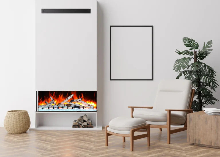 Amantii Tru-View Bespoke 55" Three Sided Smart Electric Fireplace