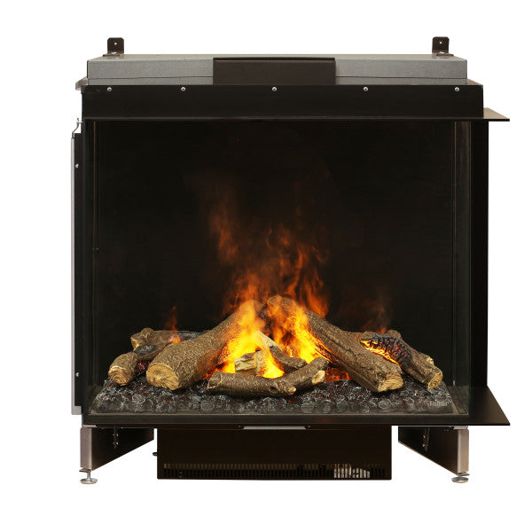 Faber e-MatriX Two-Sided Right-facing Built-in Water Vapor Electric Firebox