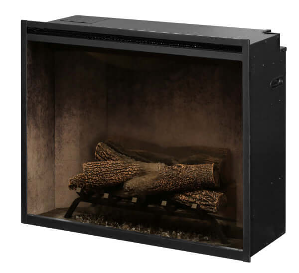 Dimplex Revillusion 30" Built-In Electric Firebox with Front Glass and Plug Kit